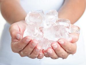 польза ледяной воды для кожи