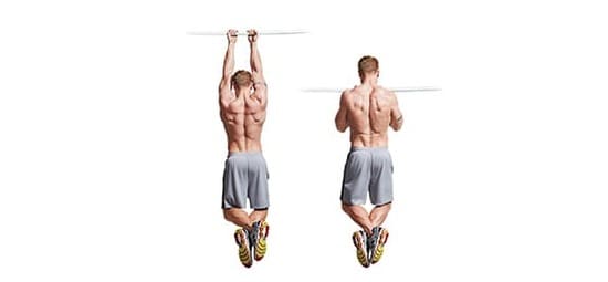 Подтягивание обратным хватом в течение одной минуты