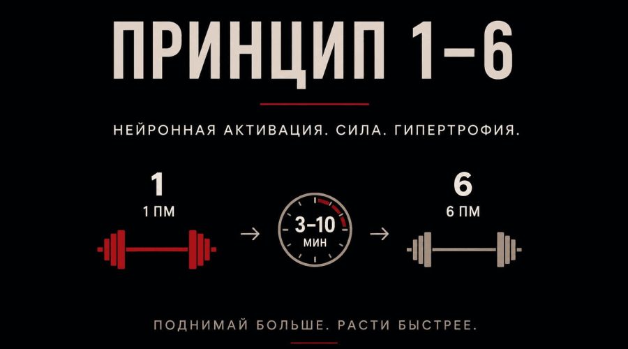 Принцип 1-6 и нервная активация нейромеханизм роста силы